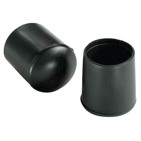 RICHELIEU AMERICA 0.5 in. TruGuard Vinyl Leg Tip, Black , 4PK 235913